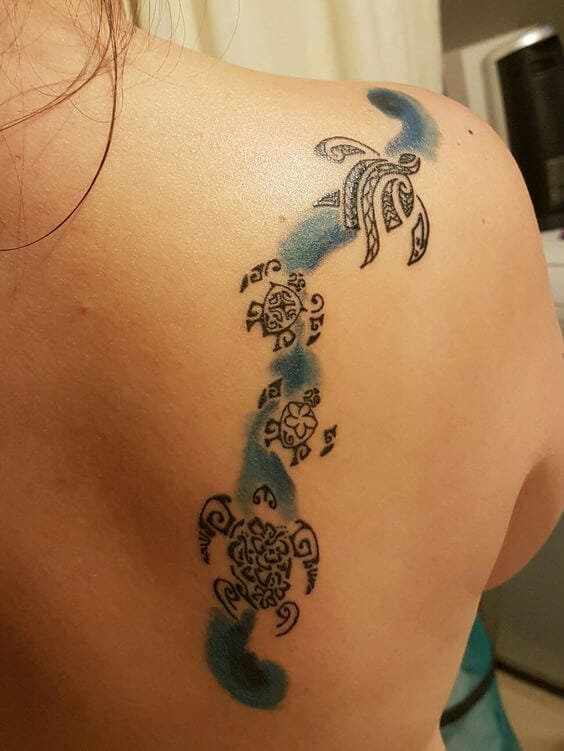 12+ Unique Turtle Tattoos - Back Tattoo Designs - PetPress