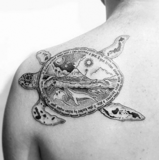 10+ Turtle Island Tattoo Designs - PetPress