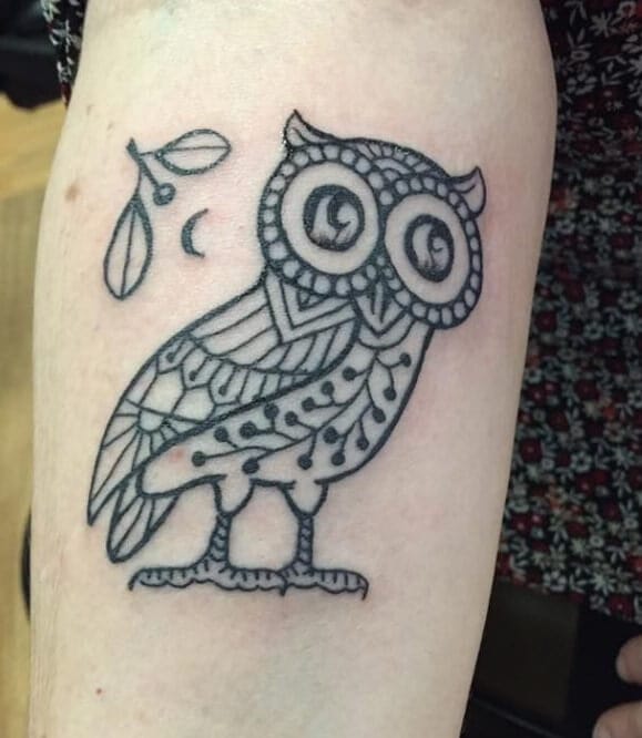 10+ Athena Owl Tattoo Designs and Ideas - PetPress