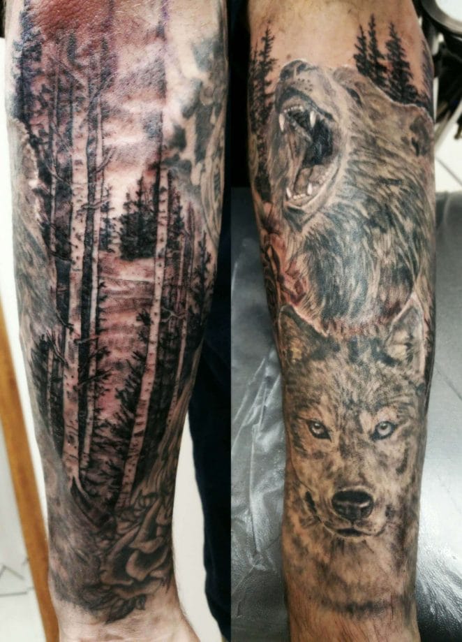 10+ Best Bear and Wolf Tattoo Ideas PetPress