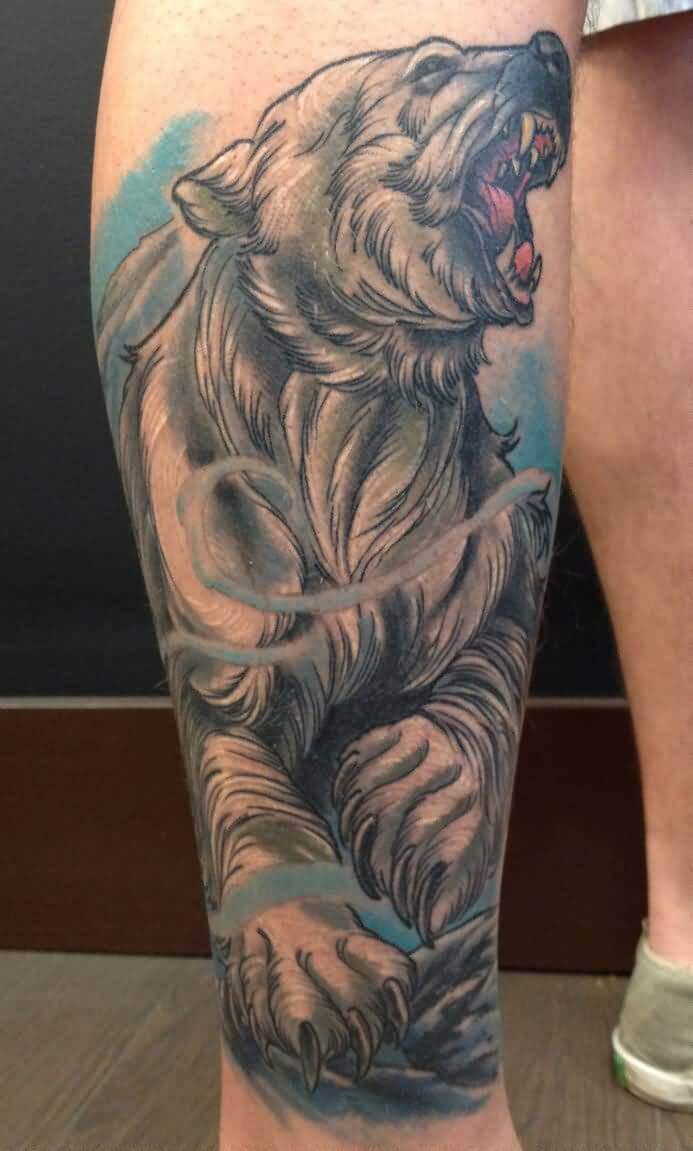 12+ Realistic Looking Bear Tattoos For Leg PetPress