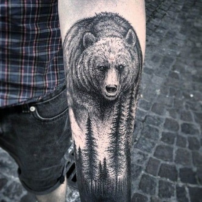 12+ Best Bear Forearm Tattoo Designs - PetPress
