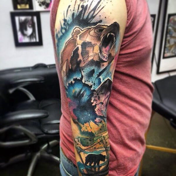Top 12+ Bear Sleeve Tattoo Designs PetPress