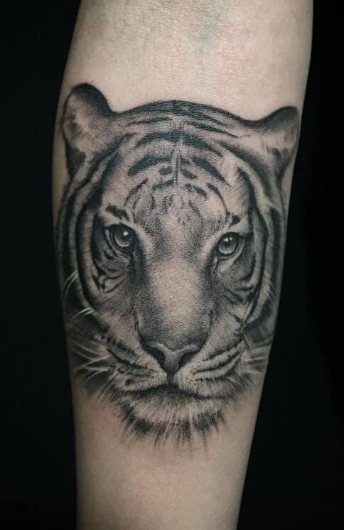 12+ Black and Grey Tiger Tattoo Designs - PetPress