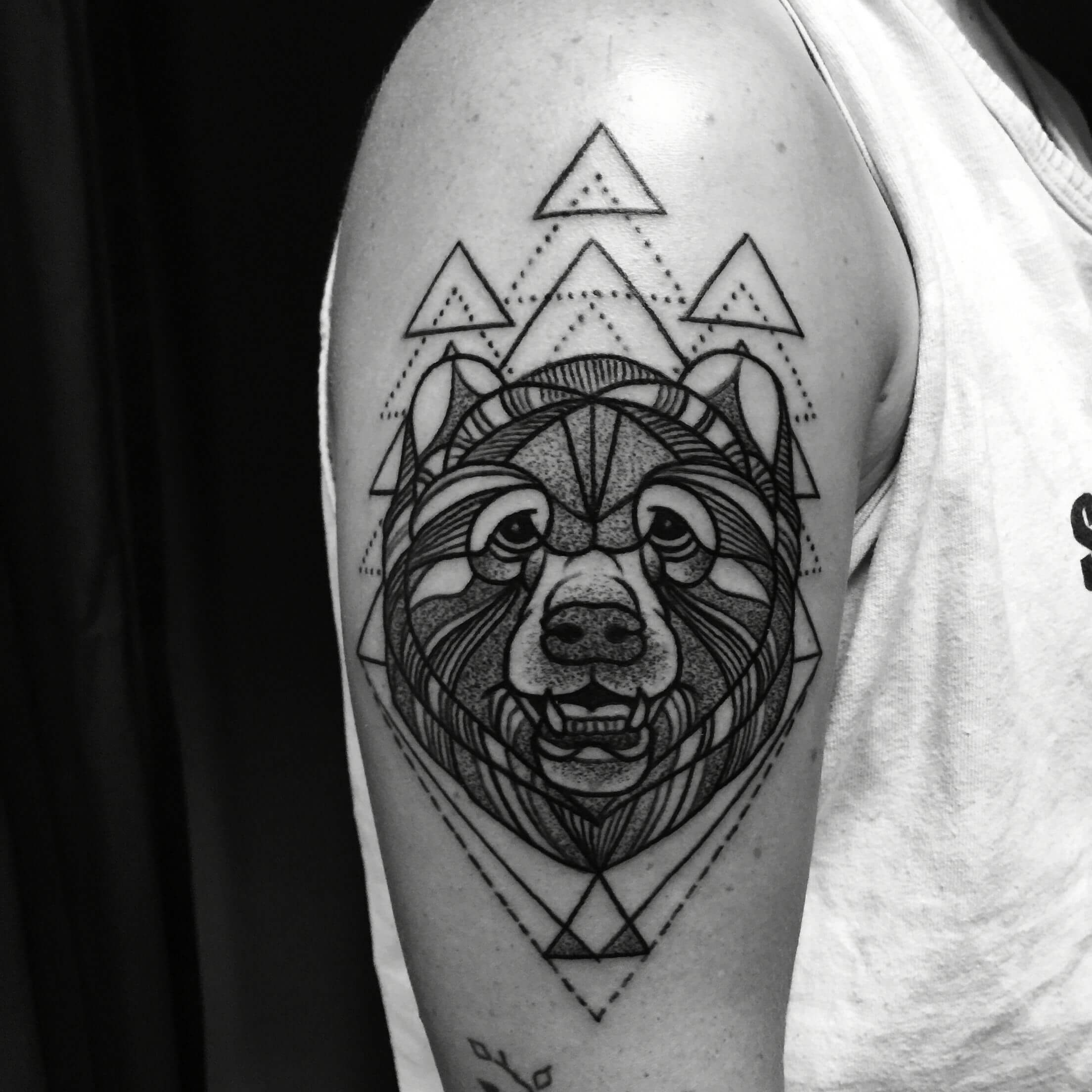 15+ Best Geometric Bear Tattoo Designs and Ideas - PetPress