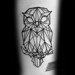 12+ Best Geometric Owl Tattoo Designs - PetPress