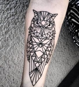 12+ Geometric Owl Tattoo Designs and Ideas - PetPress