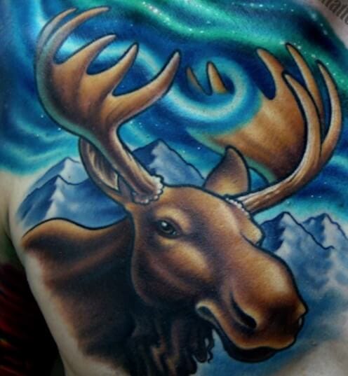 10 Best Moose Skull Tattoo IdeasCollected By Daily Hind News