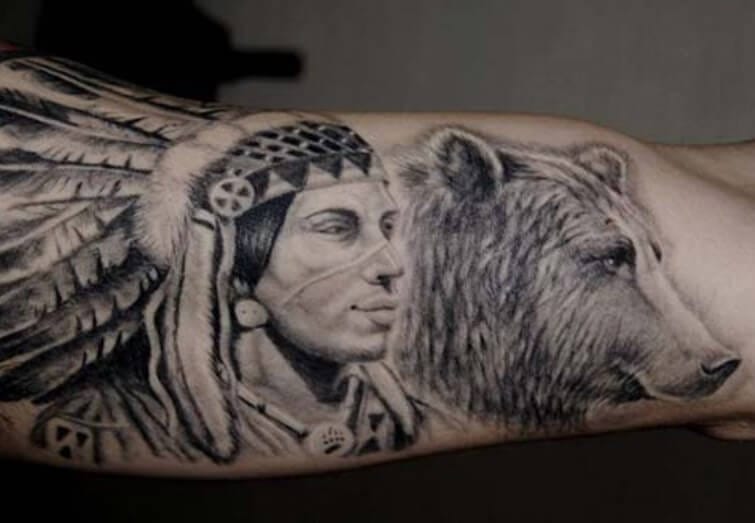 10+ Native American Bear Tattoo Designs PetPress