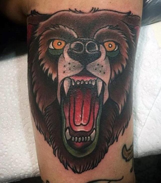 10+ Old School Bear Tattoo Designs - PetPress
