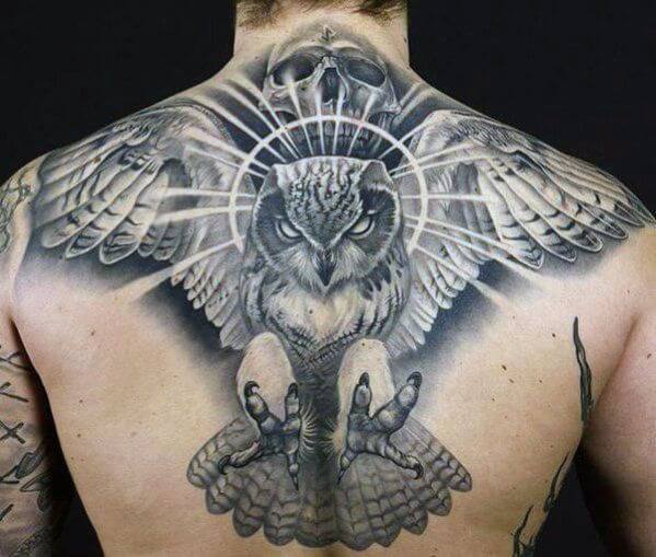 12+ Best Owl Back Tattoo Ideas - PetPress