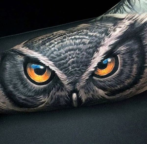 12+ Realistic Owl Eyes Tattoo Designs - PetPress