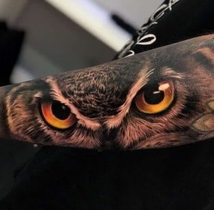 12+ Realistic Owl Eyes Tattoo Designs - PetPress