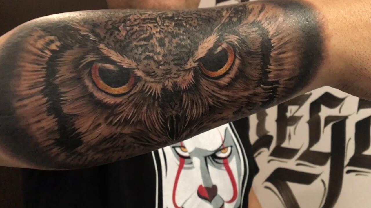 12+ Realistic Owl Eyes Tattoo Designs - PetPress