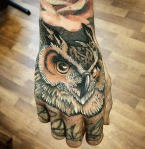 12+ Best Owl Hand Tattoo Designs - PetPress