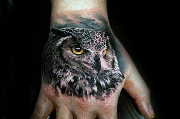 12+ Best Owl Hand Tattoo Designs - PetPress