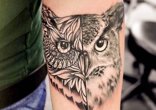 12+ Best Mandala Owl Tattoo Designs - PetPress