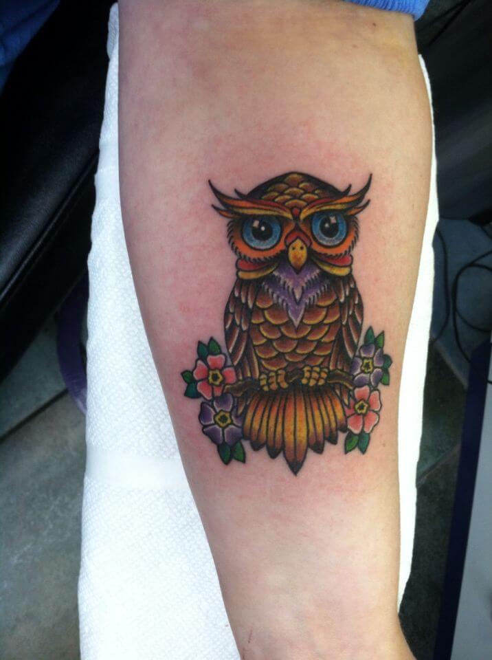 12+ Best Traditional Owl Tattoo Designs - PetPress