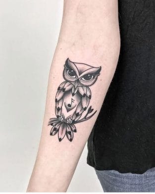 12+ Best Traditional Owl Tattoo Designs - PetPress