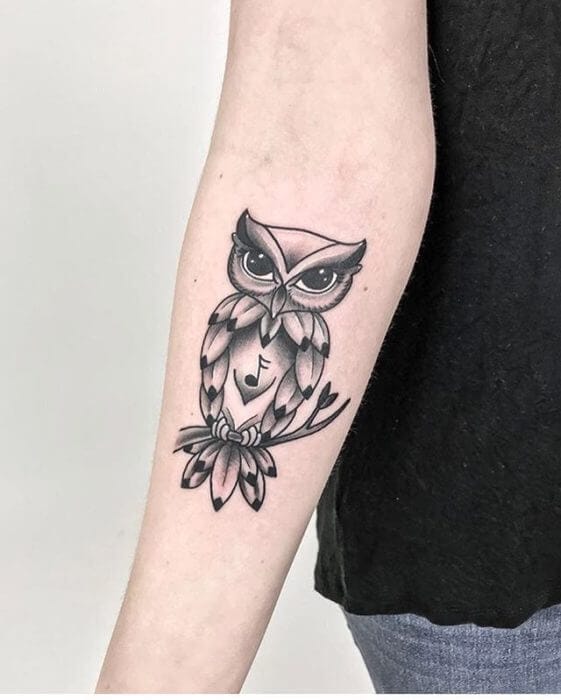 12+ Best Traditional Owl Tattoo Designs - Petpress