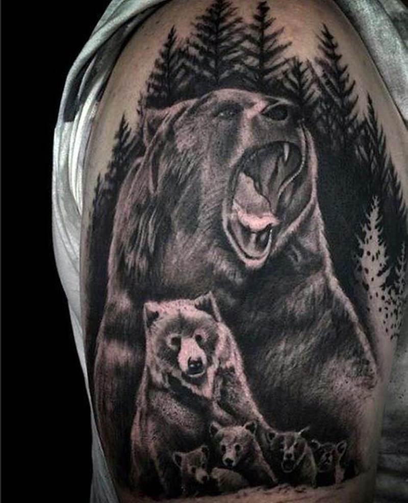 10+ Best Papa Bear Tattoo Designs PetPress