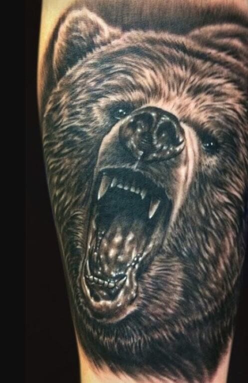 12+ Cool Roaring Bear Tattoo Designs - PetPress