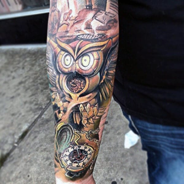 14+ Fantastic Steampunk Owl Tattoo Designs PetPress