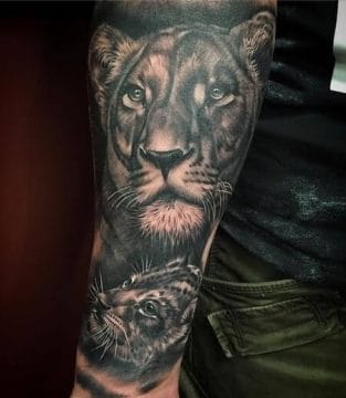 12+ Best Tiger and Cub Tattoo Designs - PetPress