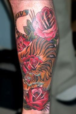 15+ Best Tiger and Rose Tattoo Designs - PetPress