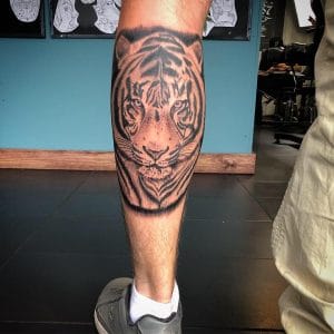 Top 12+ Best Calf Muscle Tattoo Ideas - Tiger Tattoo Designs - PetPress