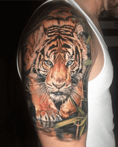 The 12+ Best Half Sleeve Tattoos - Tiger Tattoo Designs - Petpress