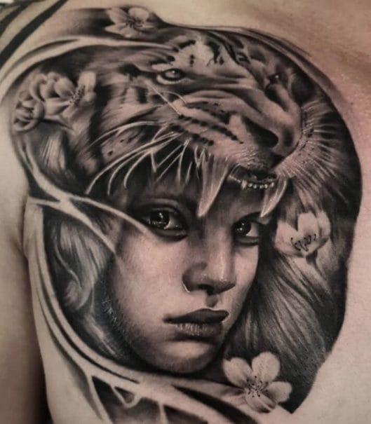 12+ Best Tiger Headdress Tattoo Designs PetPress
