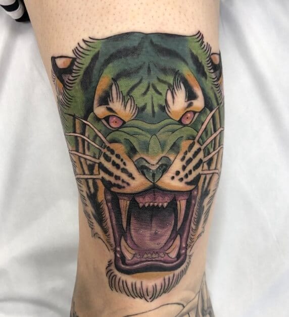 Top 10+ Knee Tattoo Ideas Tiger Tattoo Designs PetPress