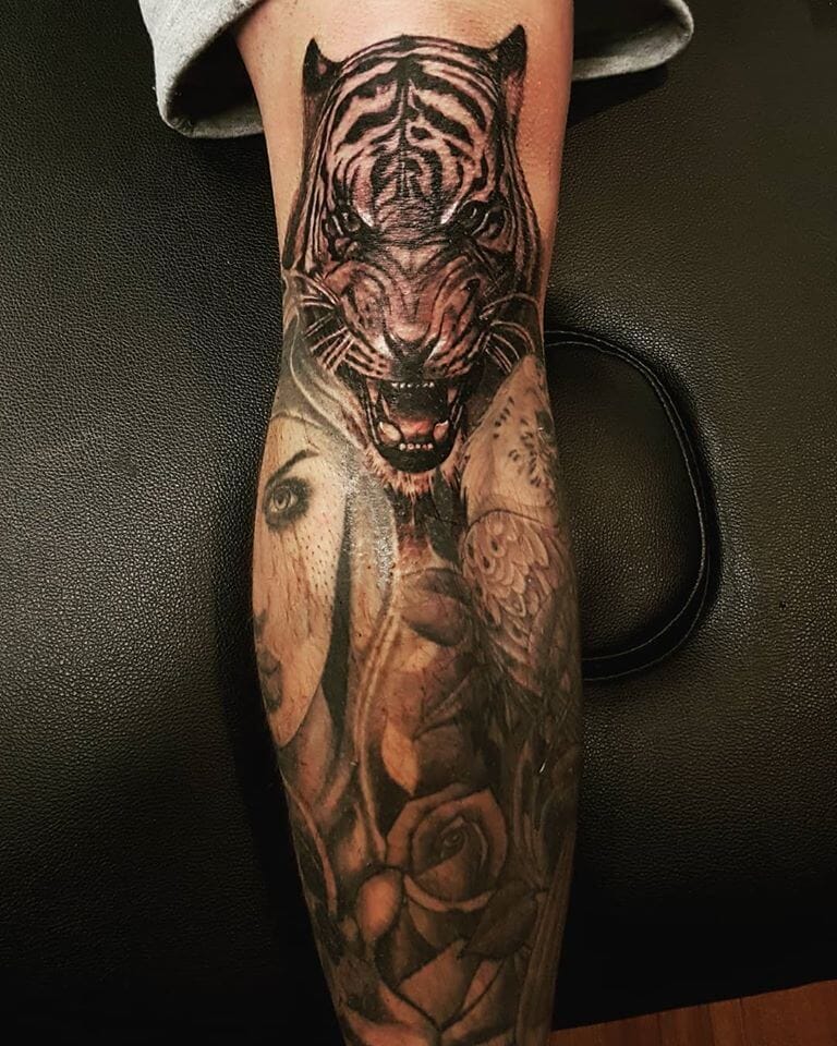 Top 10+ Knee Tattoo Ideas Tiger Tattoo Designs PetPress