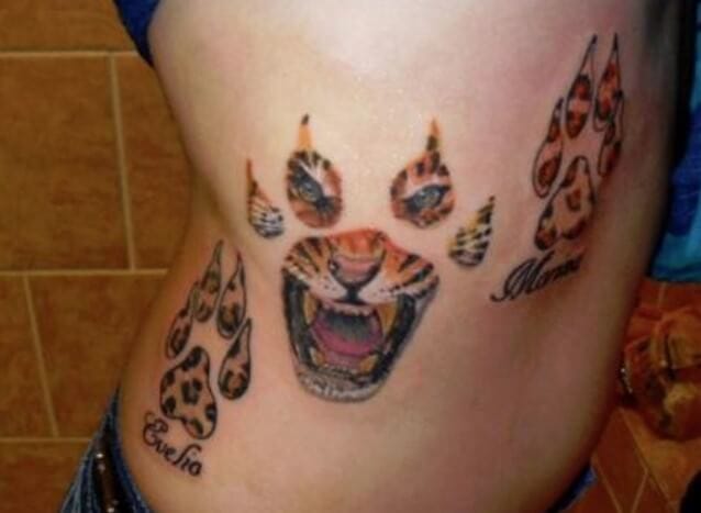 10+ Best Tiger Paw Print Tattoo Designs & Ideas - PetPress