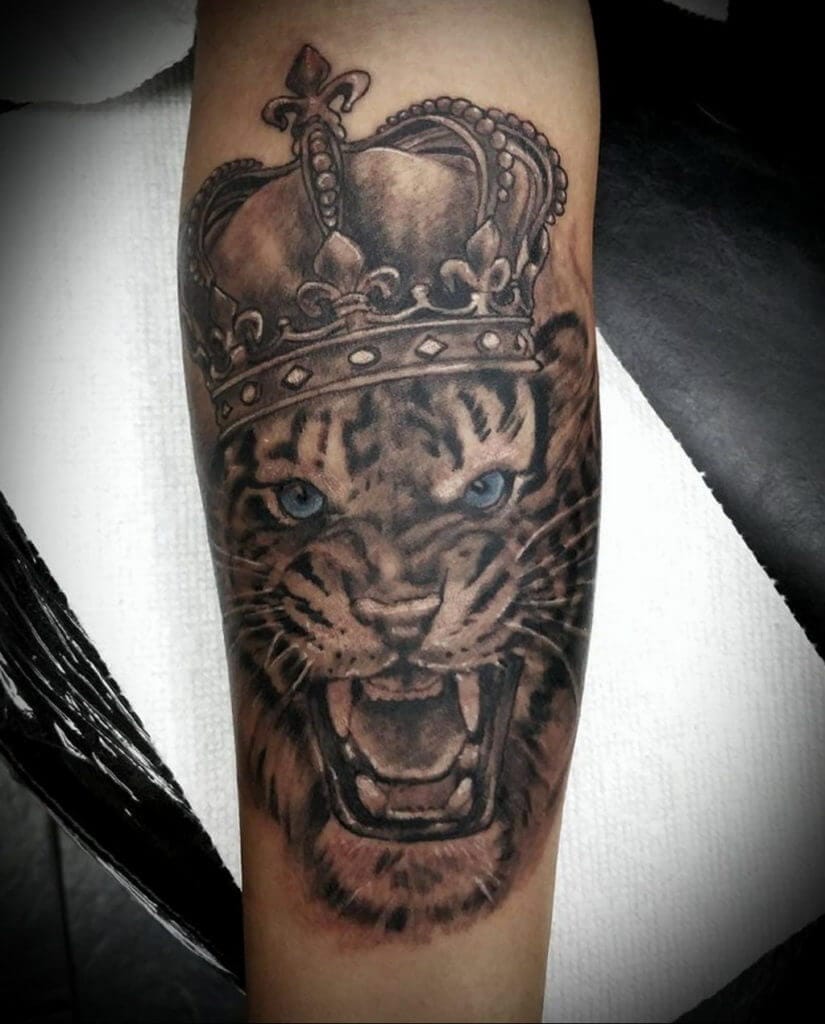 10+ Best Tiger With Crown Tattoo Designs PetPress