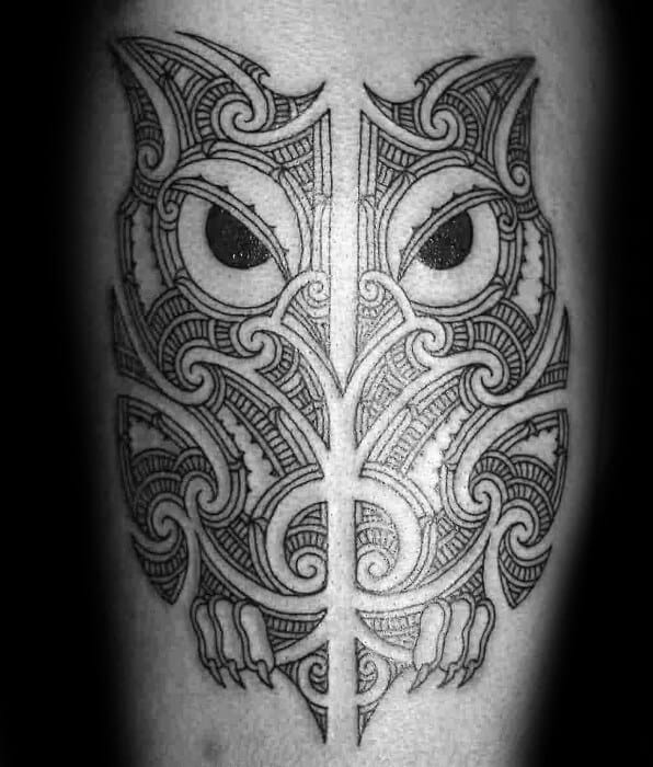 15+ Tribal Owl Tattoo Designs and Ideas - PetPress