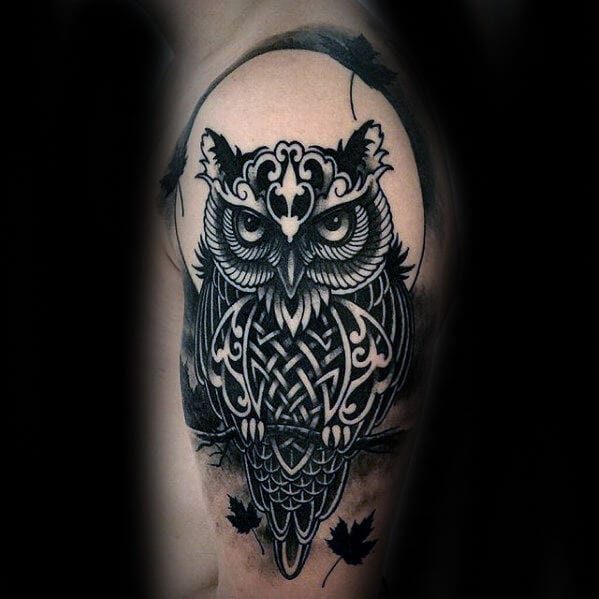 Celtic Owl and Moon by TattooDesign on DeviantArt