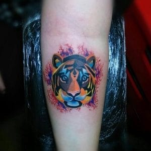 12+ Best Watercolor Tiger Tattoo Designs and Ideas - PetPress