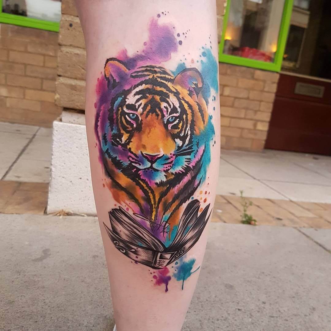 12+ Best Watercolor Tiger Tattoo Designs and Ideas - PetPress