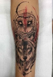 12+ Best Wolf and Owl Tattoo Ideas - PetPress