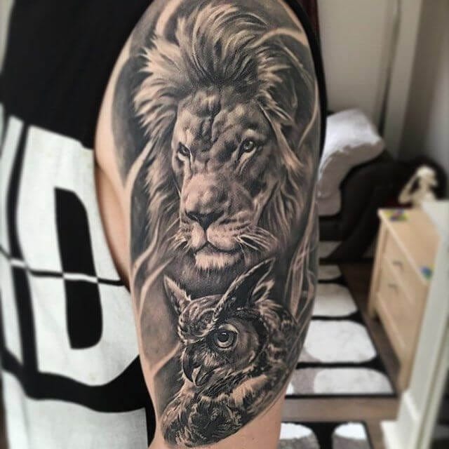 10+ Best Lion and Owl Tattoo Designs PetPress