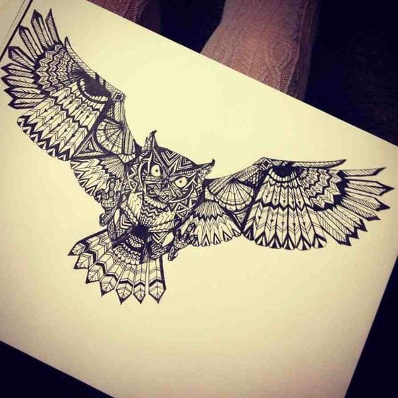 12+ Best Owl Wings Tattoo Ideas - PetPress