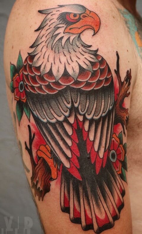 12+ Traditional Eagle Tattoo Designs and Ideas - PetPress