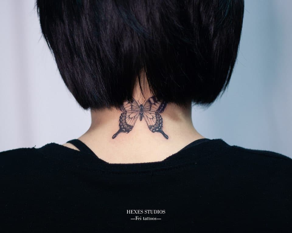Best 10+ Butterfly Neck Tattoos That Will Inspire You To Ink Your Neck