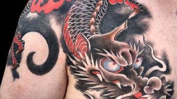 Japanese dragon tattoo