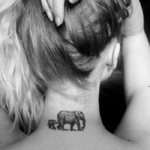 back-neck-elephant-tattoo