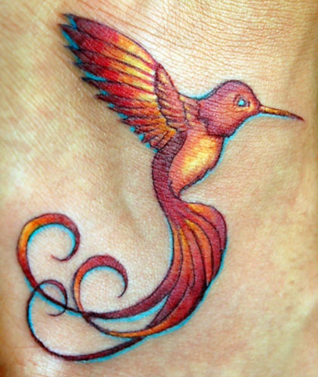 red-humming-bird-tattoo