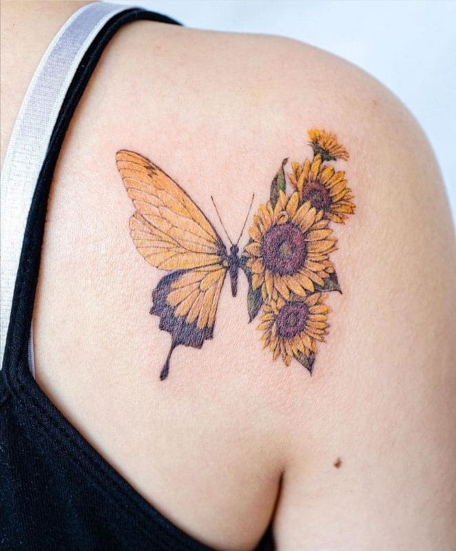 yellow-butterfly-tattoo
