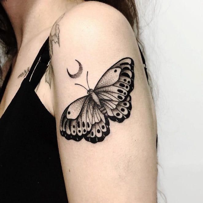 butterfly spirit animal tattoo design